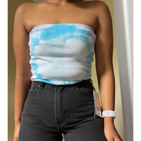 Tie-dye tube top. - Picture 2 of 2